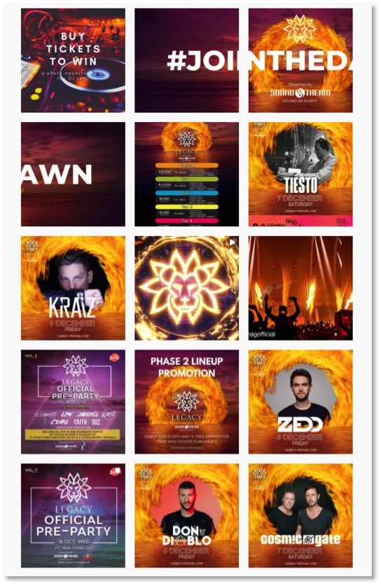 Legacy Social Media Calendar by Rawspark